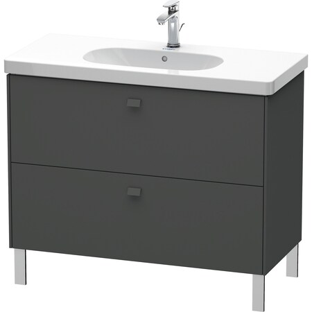 Duravit Brioso Floor Standing Vanity Unit Graphite Matt BR442704949